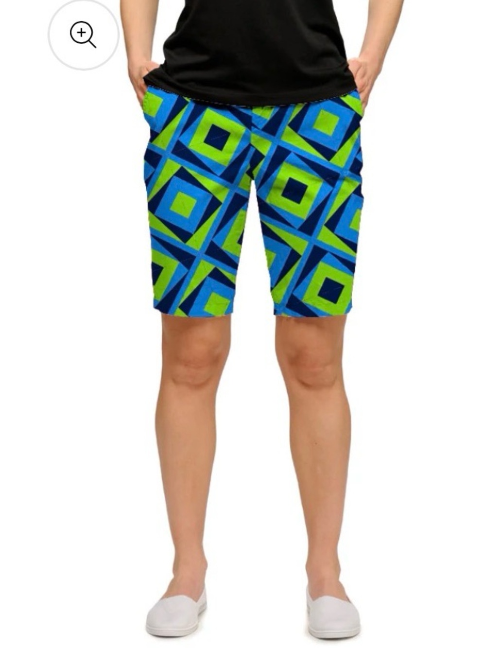 Loudmouth Golf Women’s Bermuda Short- Fairway Island